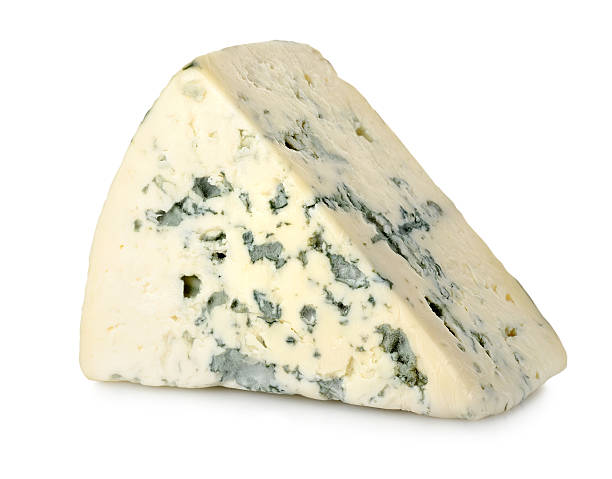 Blue cheese isolated Blue cheese isolated on a white background roquefort cheese stock pictures, royalty-free photos & images