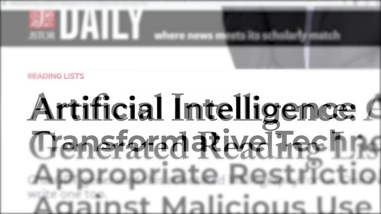 Mentioning artificial intelligence in media headlines