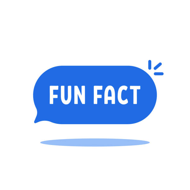 simple blue fun fact on speech bubble simple blue fun fact on speech bubble. concept of interesting information for easy education. flat style trend modern thinking graphic design infographic element isolated on white background fact bubble stock illustrations