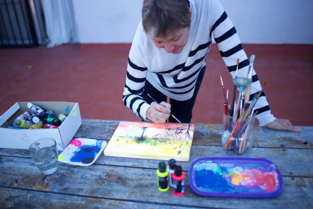 istock woman painting on a canvas 1489890136