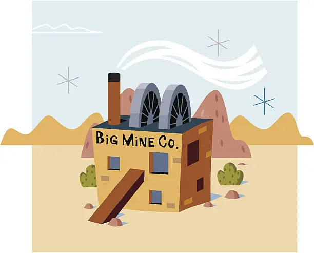 Vector illustration of Big Mine