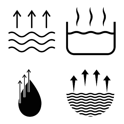 evaporating water icon vector illustration design