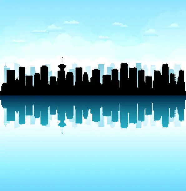 Vector illustration of Vancouver (All Buildings Are Moveable and Complete)