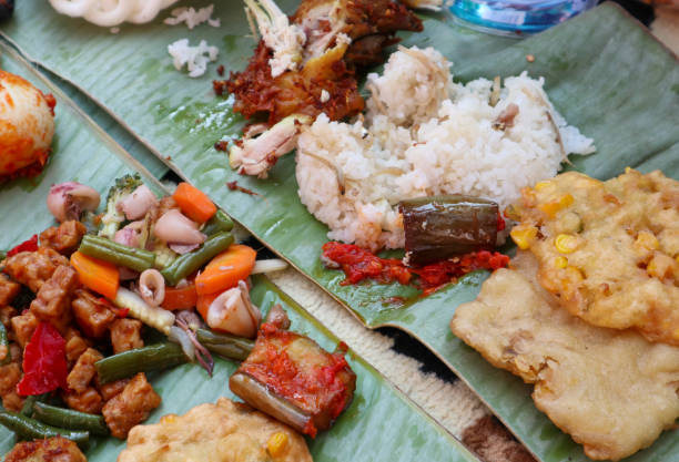 istock Indonesian culinary food Cat Rice or Nasi Kucing 1489912281