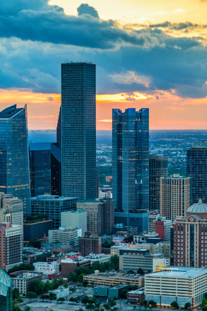 istock The Houston Skyline at Sunset 1489915215