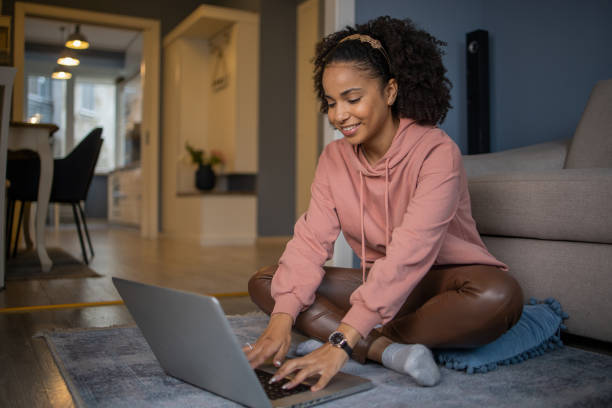 istock Woman working from home 1489926642