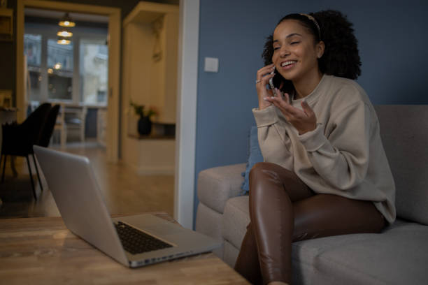 istock Woman working from home 1489926684