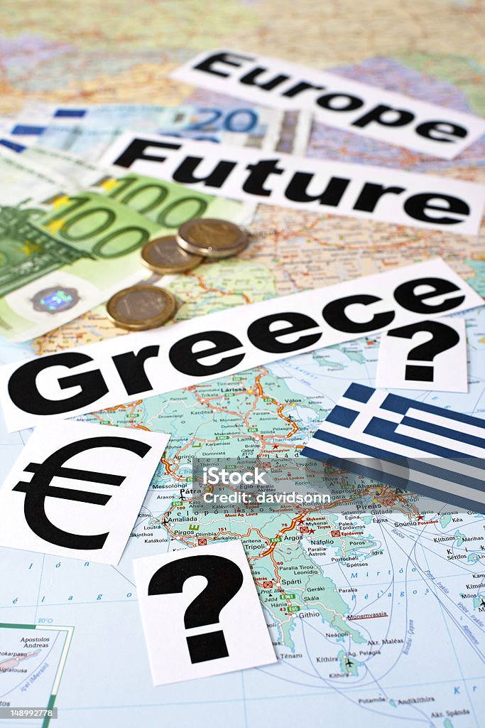 Futuro da Grécia/Europa - Royalty-free Atenas - Grécia Foto de stock