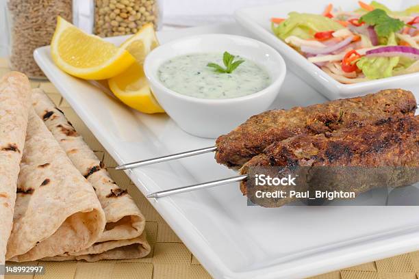 Photo libre de droit de Seekh Kebab banque d'images et plus d'images libres de droit de Kebab - Kebab, Agneau - Viande, Aliment