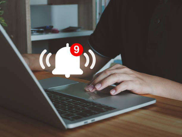 istock Bell notification of unread messages or emails. 1489933331