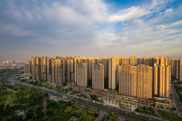 istock Sunrise Chengdu Residential Building 1489936749