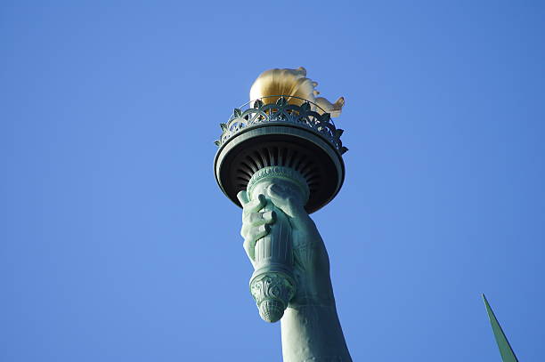 istock Statue of Liberty flame,new york 148994916