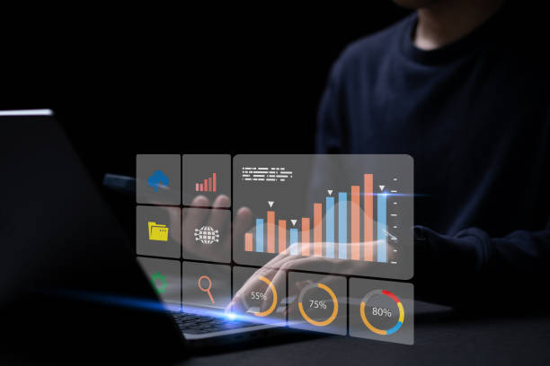 istock KPI and metrics connected to the database for technology finance, operations, sales, marketing. Smart digital marketing data management concept 1489951992