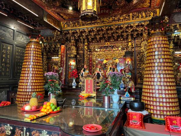 istock Inside of Qing san temple 1489955944