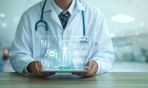 istock Medical technology, AI technology is utilized by doctors for diagnosing increasing the accuracy of patient treatments. Medical research and development innovation technology to improve patient health. 1489956013