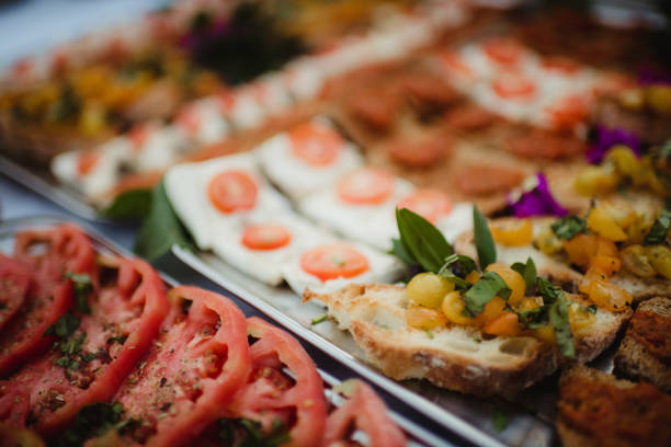 istock Antipasta and brusetta at a wedding 1489957188