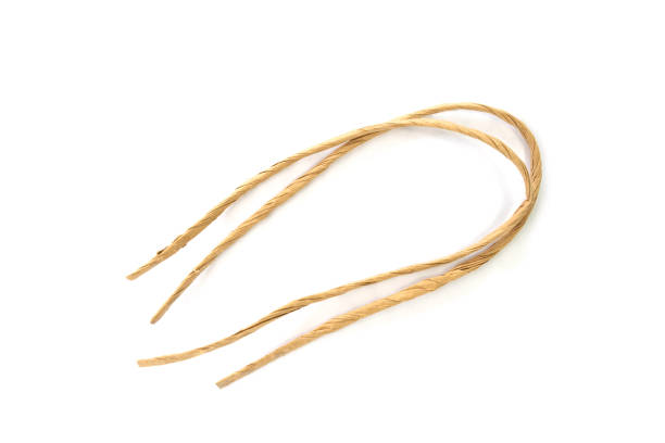 istock Rope closeup on white background isolated. 1489958723