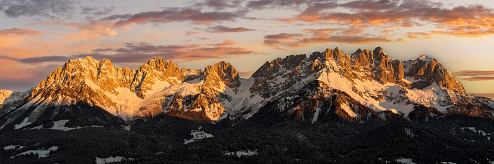 Mountain, Screen Saver, European Alps, Snow, Kaiser Mountains