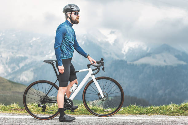 istock A male cyclist on his bicycle observes the route he has to take 1489965878
