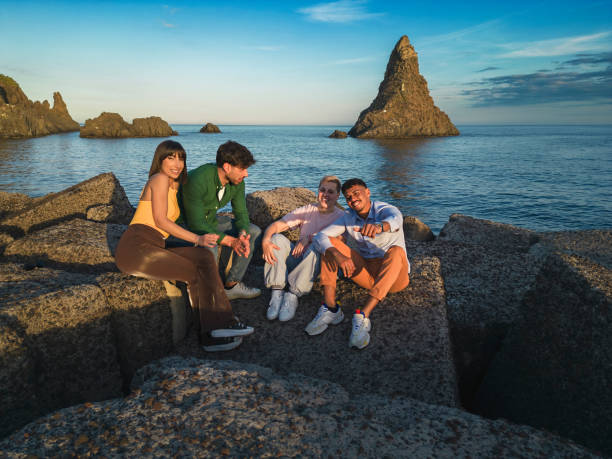 istock Friends Hanging Out at Acitrezza Port 1489980301