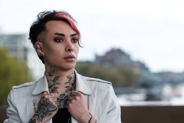 istock Classic portrait of androgynous male. 1489982653