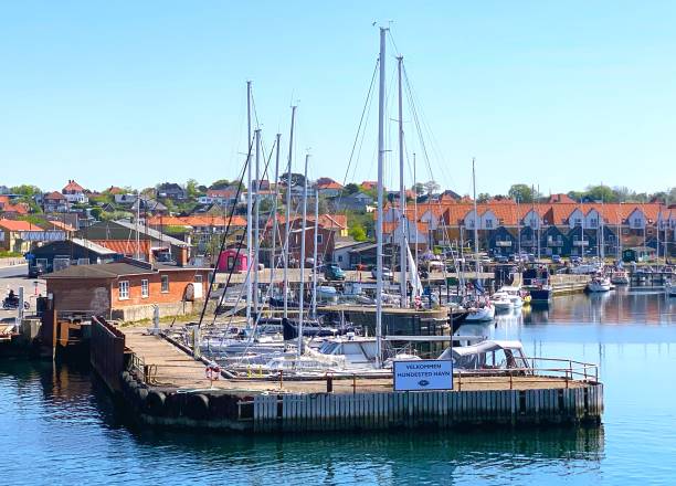 istock View of Hundested habour against Hundested Village 1489982750