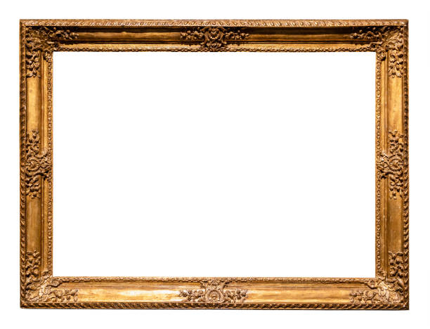 istock old horizontal golden baroque picture frame cutout 1489990433