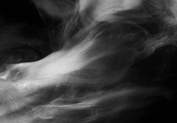 istock Movement of smoke,Abstract white smoke on black background. 1489992629