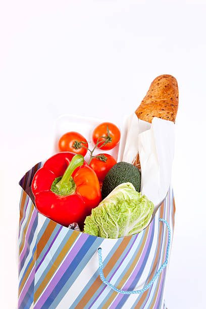 istock Paper bag full of vegetables 149000432