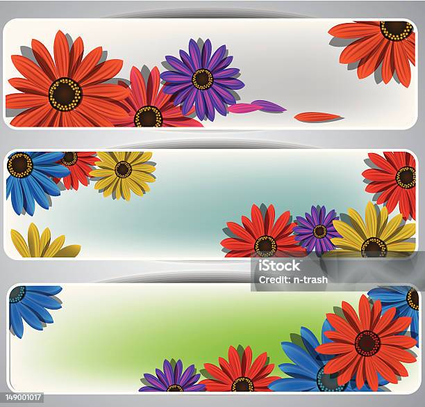 Flowewrs Banner - Immagini vettoriali stock e altre immagini di Ambiente - Ambiente, Botanica, Collezione