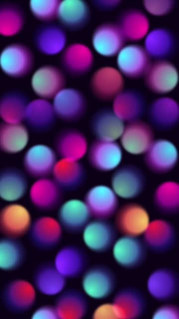 Colored blinking blurred light spots.