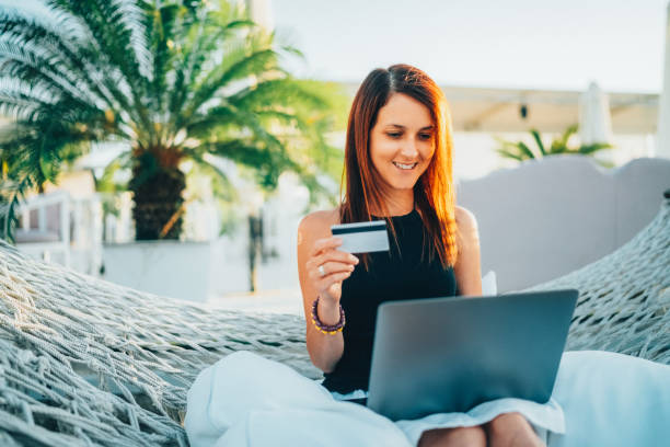 istock Tourist on summer vacation combining work and leisure 1490043308