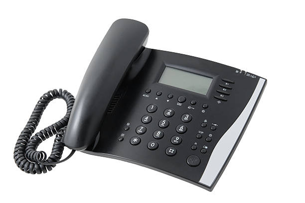 istock The black phone on white background, isolated 149004866