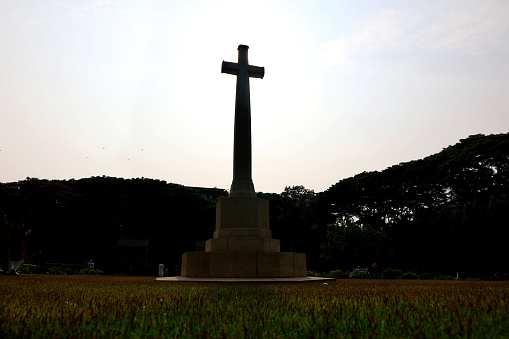 This cemetery was established to honor Commonwealth soldiers and others who died in World War II. The cemetery was created by the British Army, and there were originally about 400 burials. Graves have since been transferred to this cemetery from the Lushai Hills (Assam) and other isolated sites, and from Chittagong Civil Cemetery; Chandragona Baptist Mission Cemetery; Chiringa Military Cemetery; Cox's Bazar New Military and Civil (Muhammadan) Cemeteries; Chittagong (Panchalaish) Burial Ground; Dacca Military Cemetery; Demagiri Cemetery; Dhuapolong Muslim Burial Ground; Dhuapolong Christian Military Cemetery; Dohazari Military and R.A.F. Cemeteries; Jessore Protestant Cemetery; Khulna Cemetery; Khurushkul Island Christian and Muhammadan Cemeteries; Lungleh Cemetery (Assam); Nawapara Cemetery (Assam); Patiya Military Cemetery, Rangamati Cemetery; Tejgaon Roman Catholic Cemetery; Tumru Ghat Military Cemetery and Tumru M.D.S. Hospital Cemetery.\nThere are now 731 Commonwealth burials of the 1939-45 war here, 17 of which are unidentified.\nThere are a further 20 foreign national burials, 1 being a seaman of the Dutch Navy and 19 Japanese soldiers, 1 of which is unidentified. There are also 4 non-war U.K. military burials.