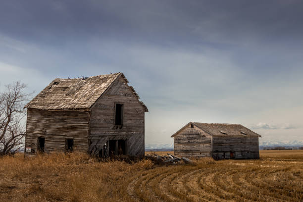 istock Run down farm buildings Indus Alberta Canada 1490052440