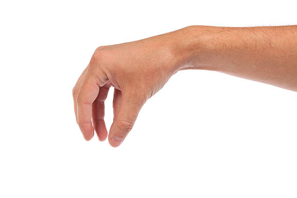 istock Male hand reaching for something on white 149005459