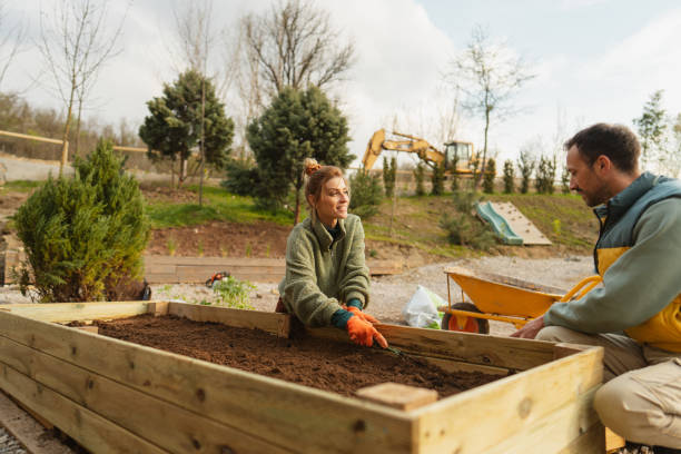 istock Preparing our garden bed for planting 1490055222