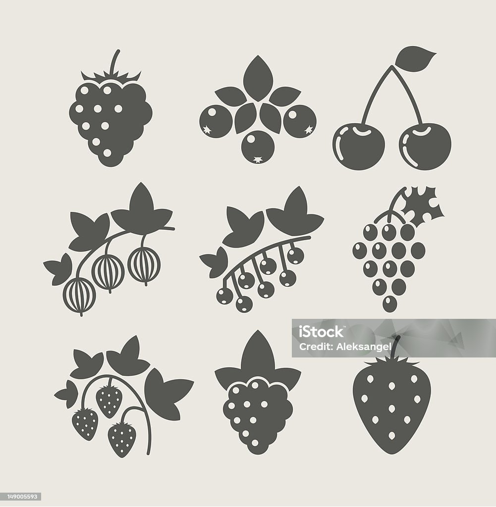 set of berry food icon set of berry food icon vector illustration Icon Symbol stock vector