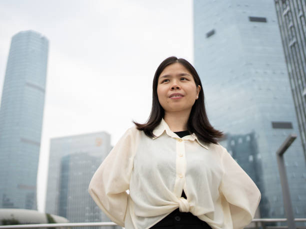 istock urban women outside the building 1490058802