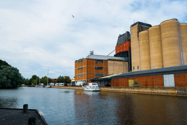 istock A canal next to a old silo during summer 1490061489