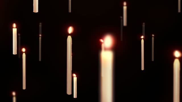 candles background video loop