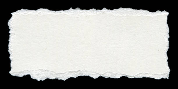 Cut or torn paper background textured isolated Cut or torn paper background textured isolated on black. torn paper effect stock pictures, royalty-free photos & images