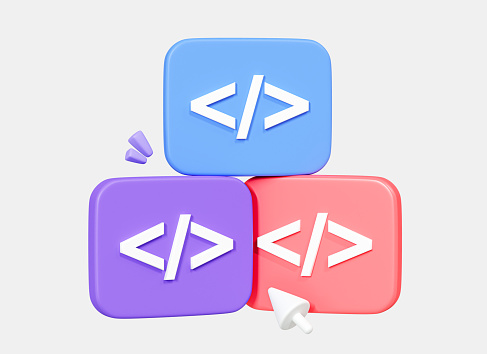 3d Program Code Development Web Coding Concept Website Programming ...