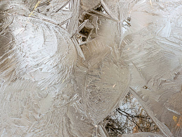 Ice crystals frozen on the ground Ice crystals frozen on the ground tempera painting variation abstract colors stock pictures, royalty-free photos & images