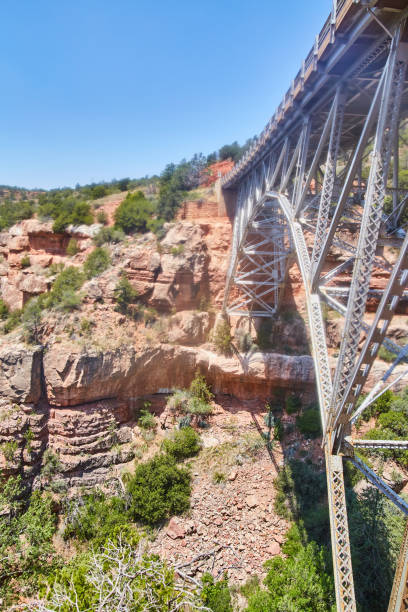 istock Arizona rocky mountains with large steel bridge 1490077868