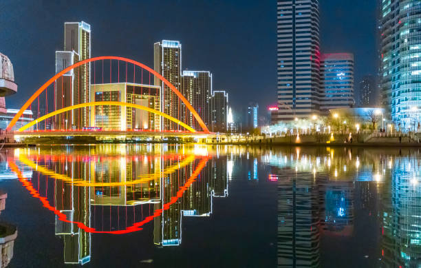 istock A bridge by the river at night 1490081779