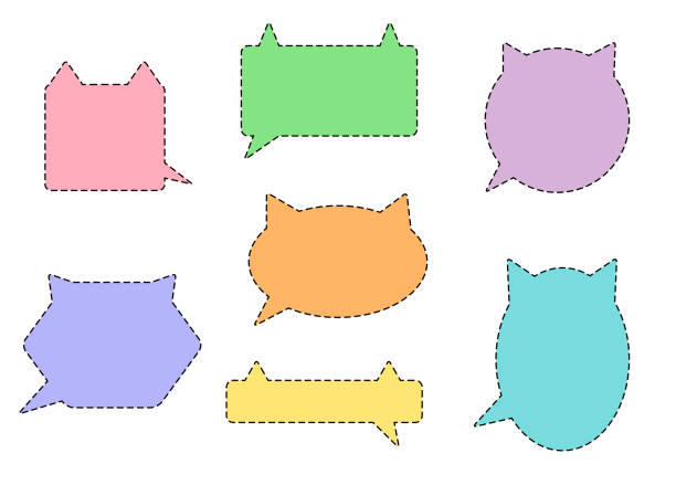 Cat Pin Bubble Example 5,900+ Cat With Speech Bubble Stock Photos, Pictures & Royalty-Free ...