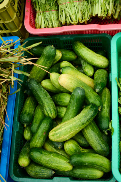 Vegetable in traditional market in Taiwan.