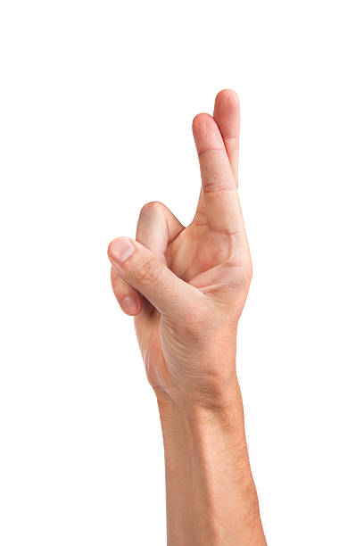 istock Crossed fingers symbolizing good luck 149008695