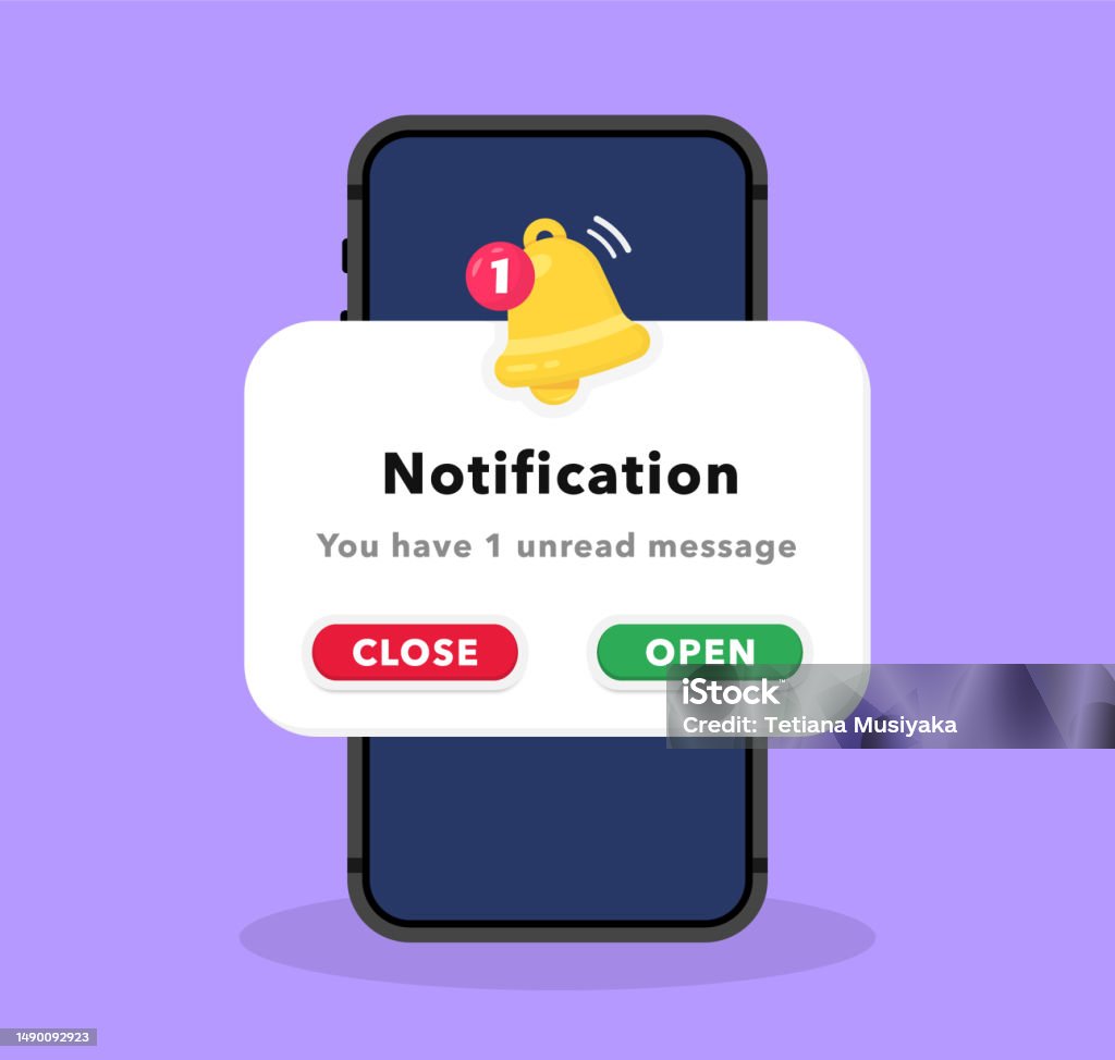 Vetores de Smartphone Com Mensagem De Notificação Na Tela Página De Vetores de Smartphone Com Mensagem De Notificação Na Tela Página De